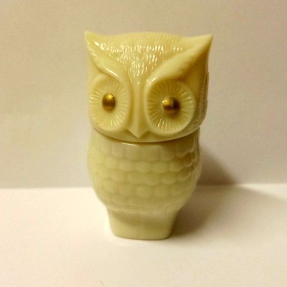 Avon Accents Vintage Avon Owl Sculptured Porcelain Ceramic Empty